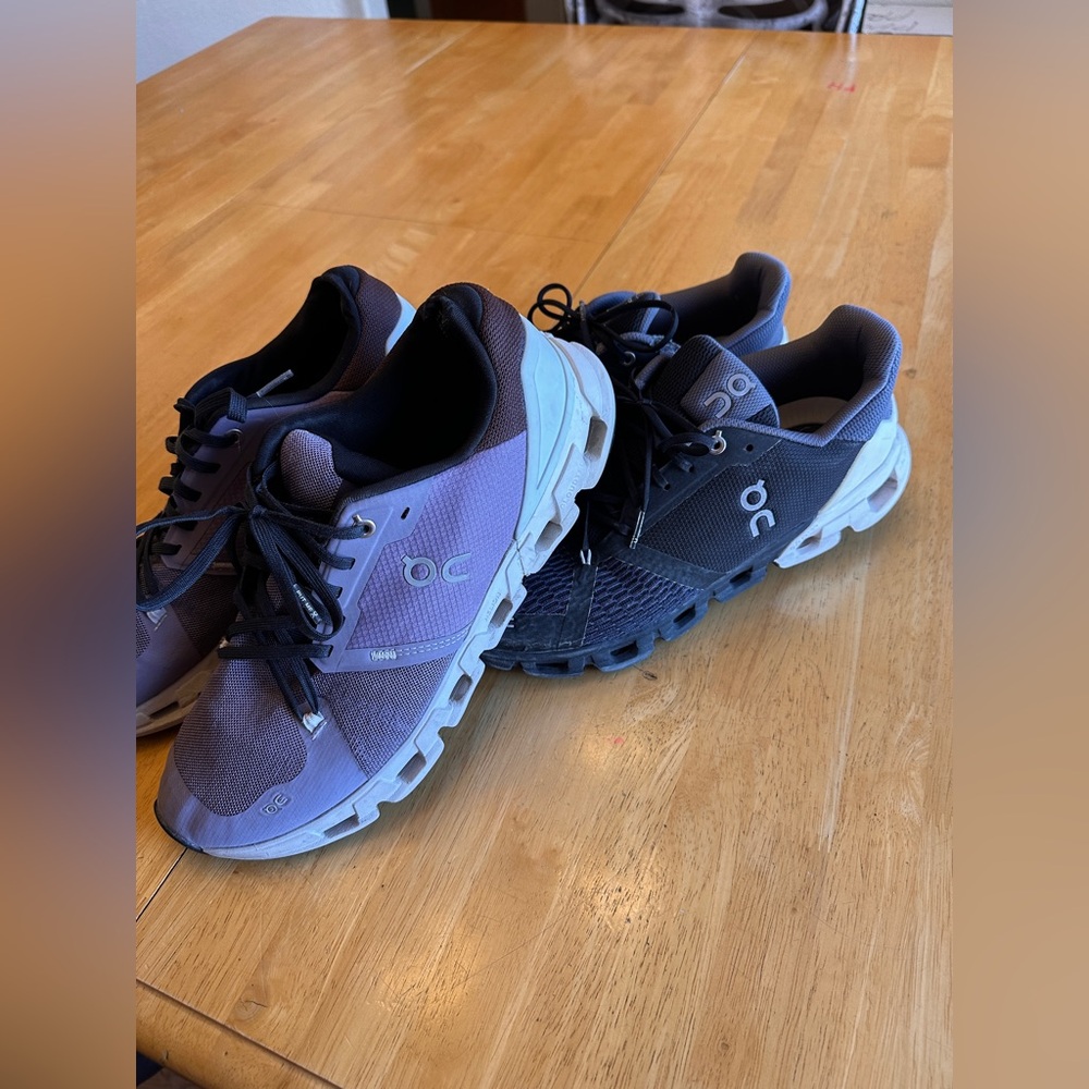 2 pairs of On Cloud running shoes